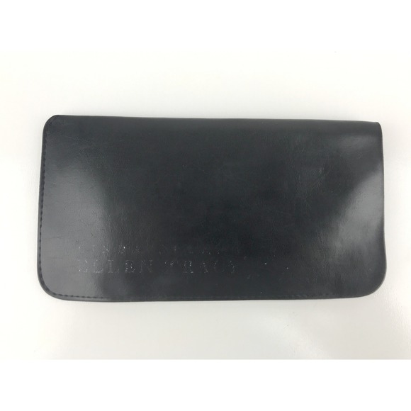 Linda Allard Ellen Tracy Handbags - LINDA ALLARD ELLEN TRACY Eyeglasses Glasses Case Black Leather Made in Italy